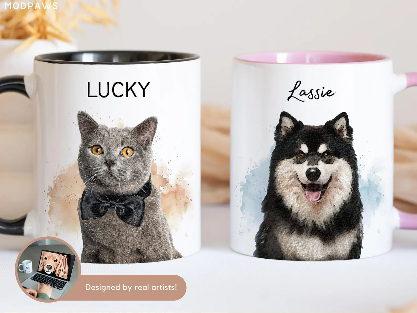 Custom Dog Mug with Pet Photo & Name | Personalized Dog Lover Gift