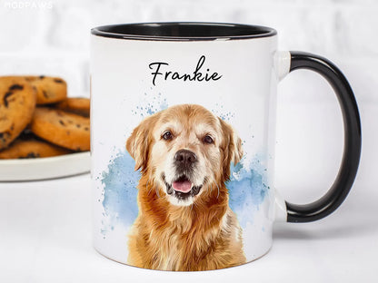 Custom Dog Mug with Pet Photo & Name | Personalized Dog Lover Gift